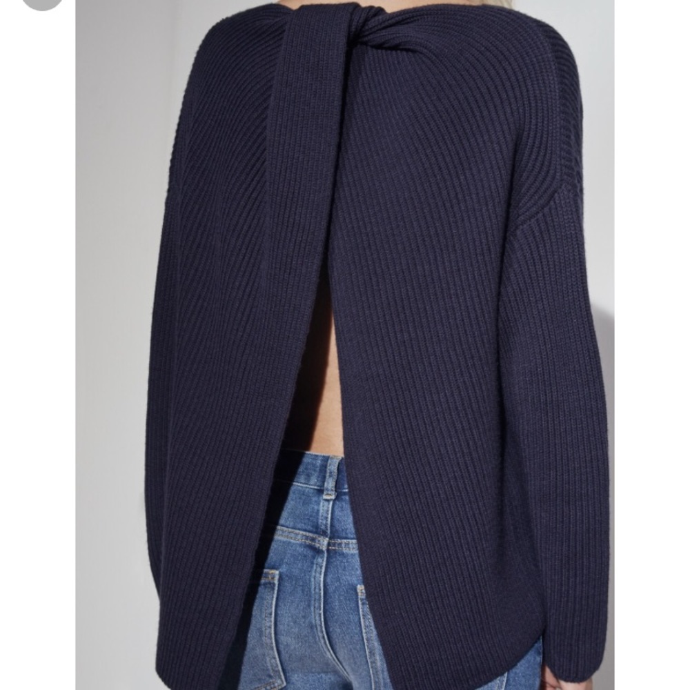 French Connection Ribbed Open Back Sweater - Picture 4 of 4